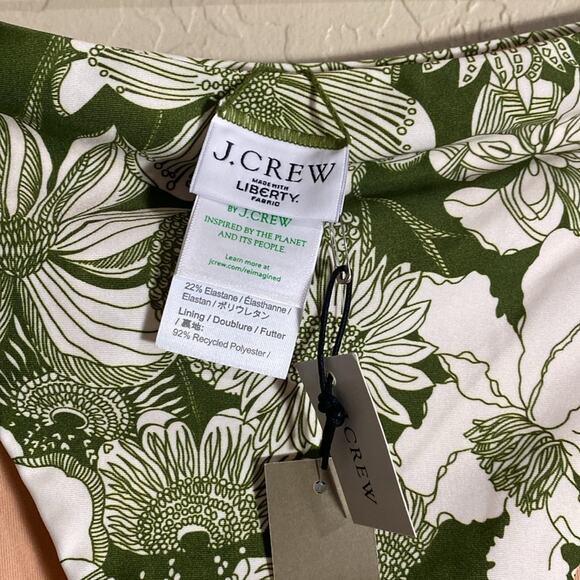 J. Crew High-rise cheeky bikini bottom in Liberty® Linear fabric. NWT. - Picture 5 of 8
